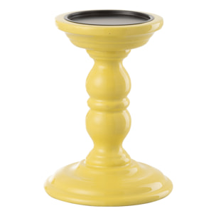 J-Line chandelier Haltère - bois - jaune