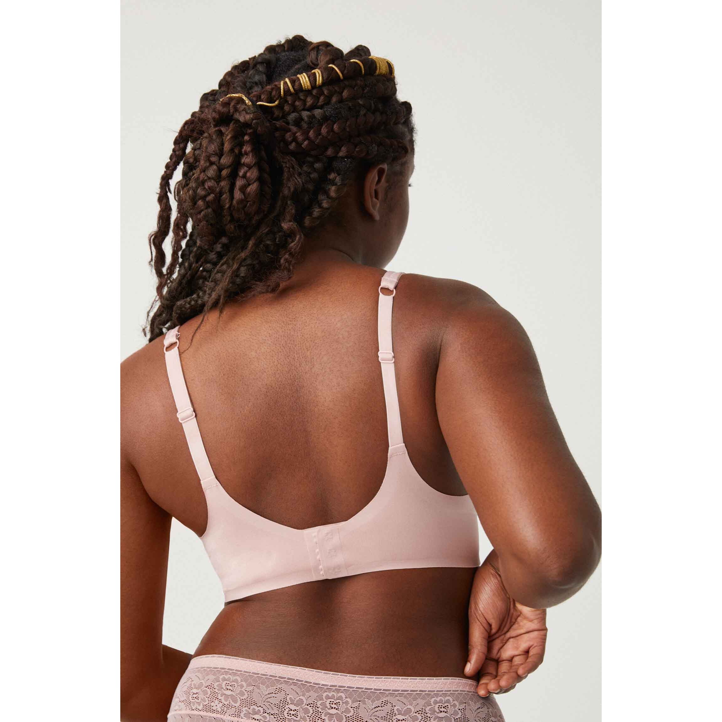 Reggiseno rosa con ferretto non imbottito coppe C D ed E