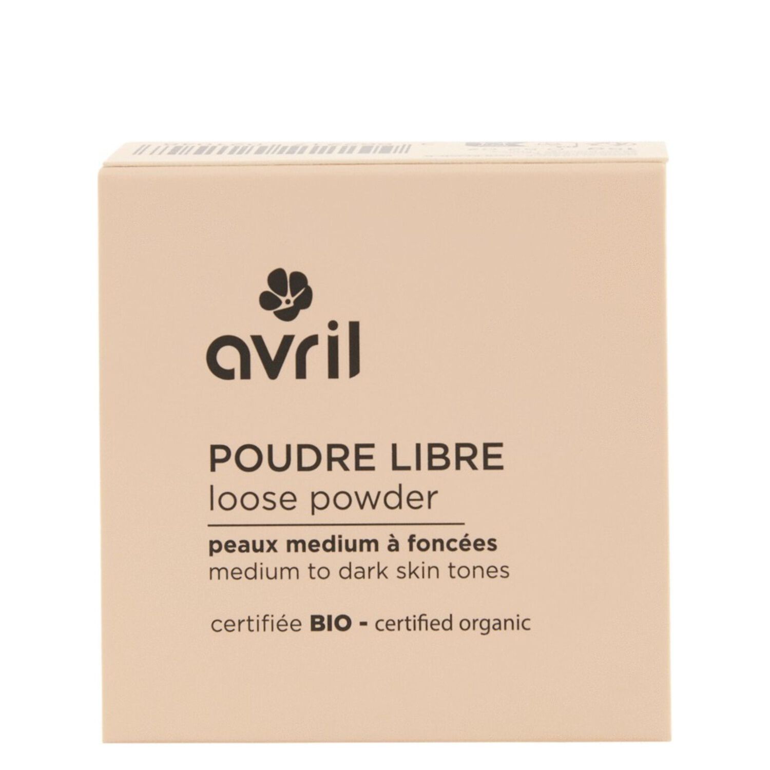 Poudre Libre Certifiée Bio - Poudre Libre Rechargeable Peaux Médium à Foncées Certifié Bio 15g