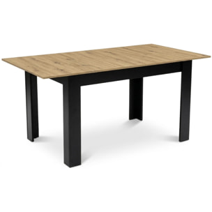 Tavolo allungabile moderno Artisan rovere e nero