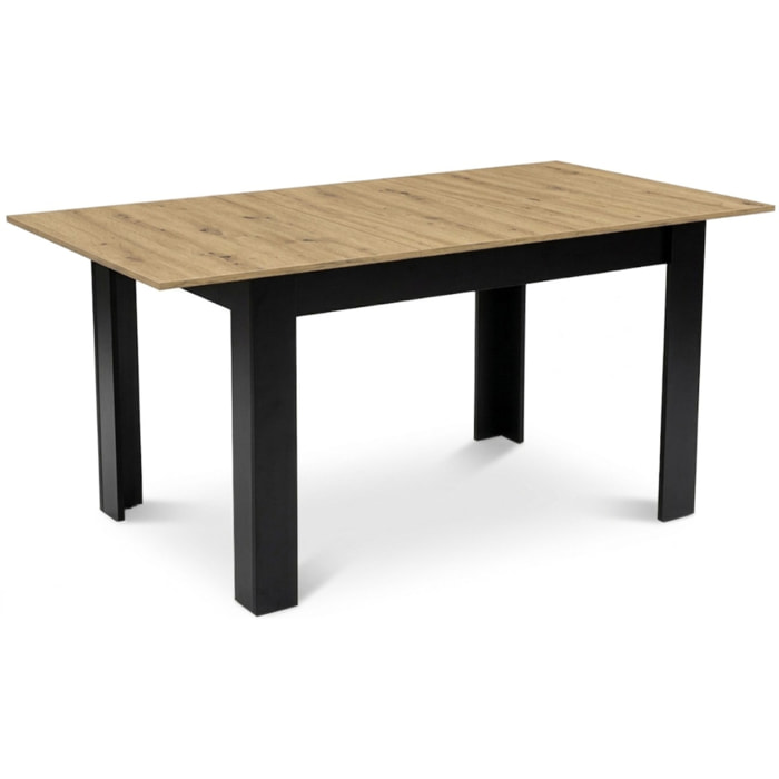 Tavolo allungabile moderno Artisan rovere e nero