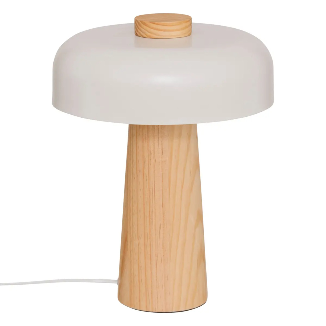 Lampe champignon secteur Pola blanc H36cm