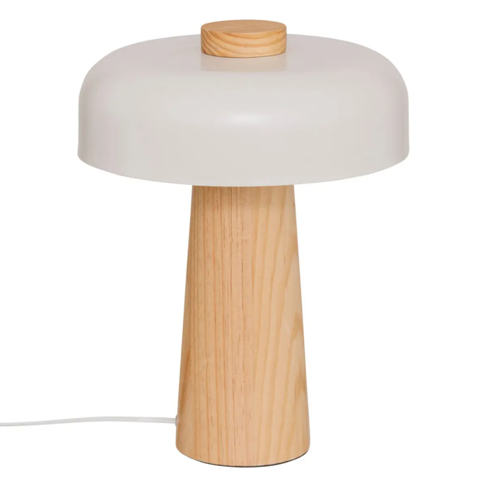 Lampe champignon secteur Pola blanc H36cm