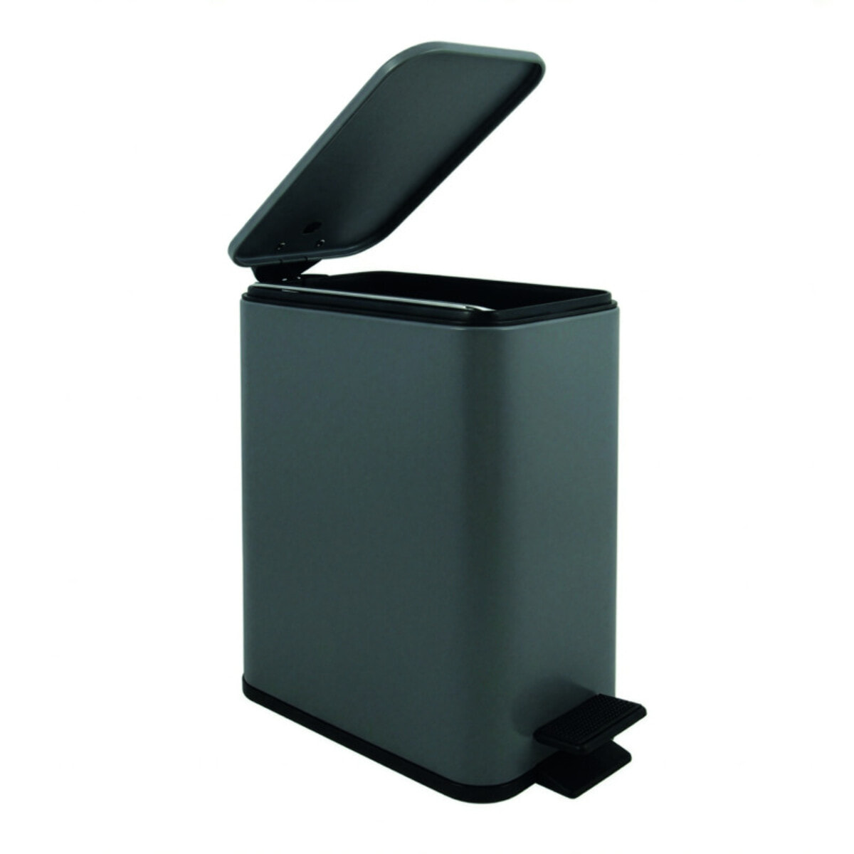 Poubelle à pédale Inox ERIK 5L Gris mat Spirella