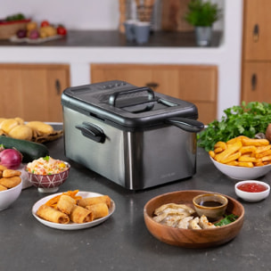Cecotec Friteuse avec huile CleanFry Luxury 3000 Dark