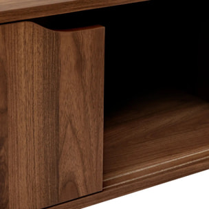 Table basse Slidy bois foncé