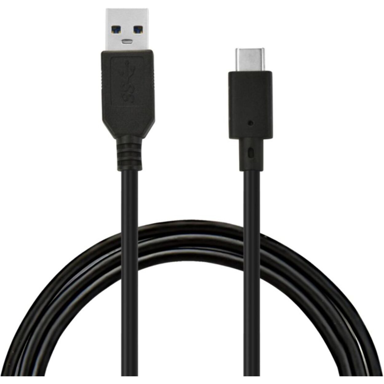 Câble USB C ESSENTIELB Câble vers USB 2M Noir compatible iPhone 17 16 15 Pro Max, Samsung Galaxy S25 S24 Ultra