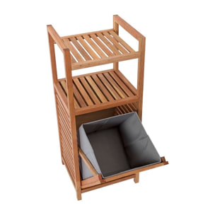 Panier à linge Naturel Home 35,5x95x39,5 cm, bois  (HOMEKOS2)