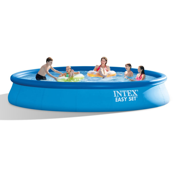 Intex Piscina Easy Set rotonda con Pompa Filtro, 457x84 cm