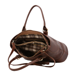 Borsa a tracolla  da donna In Vera pelle Made in Italy 28x43x16 cm