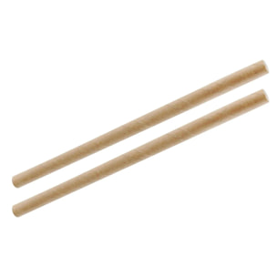 Boite de 50 pailles en papier rigide brun 15 cm Fackelmann Nature