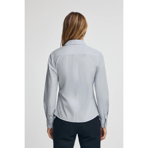 Camisa azul claro de corte slim con logo Polo Club
