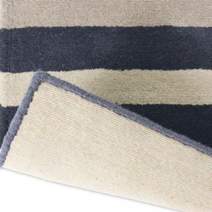 Tapis salon et chambre fait à la main en laine motif géométrique