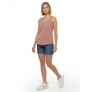 Camiseta sin mangas estilo safari urbano para mujer