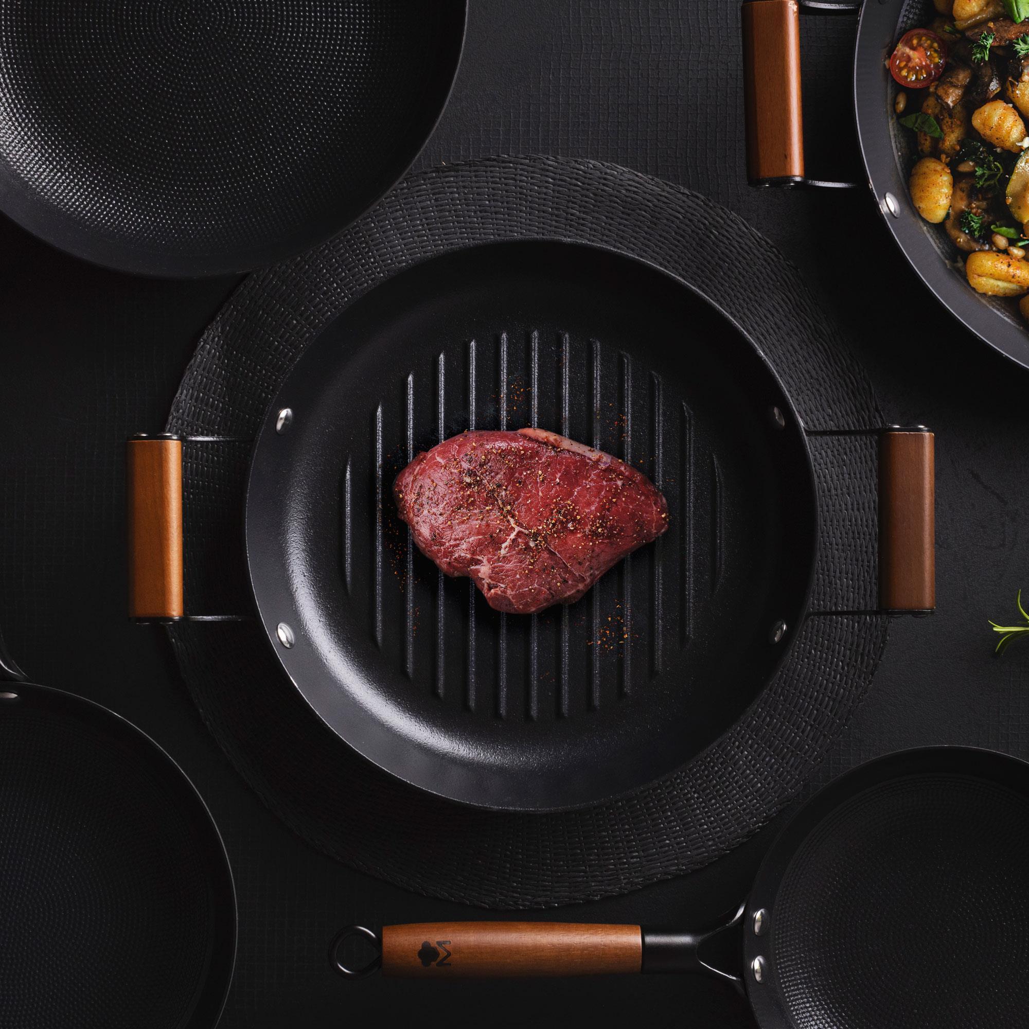 Asador Redondo Ø28cm en hierro prensado MasterPRO