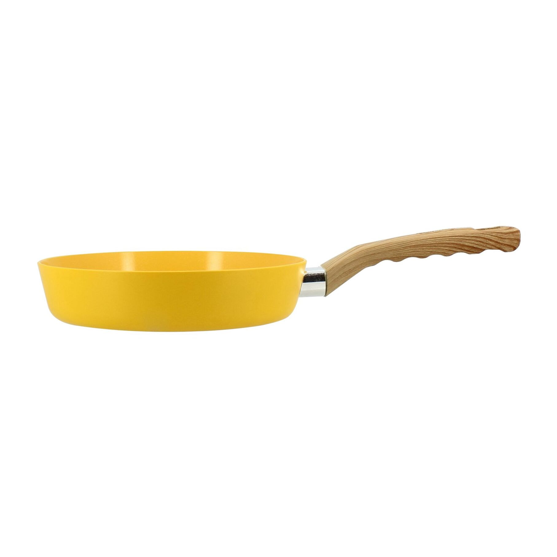 Poêle 20cm avec revêtement céramique jaune - tous feux COLORAMA