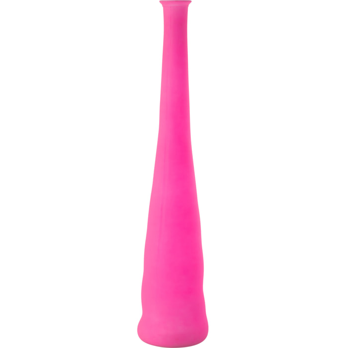 J-Line Vase Bottle Glass Neon Pink Large