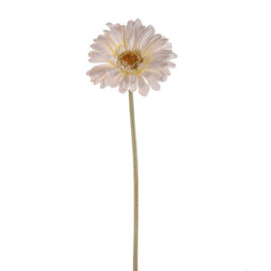 Fiore Di Gerbera. Altezza 53 Cm - Pezzi 24 - 10X53X10cm - Colore: Bianco - Bianchi Dino - Fiori Artificiali