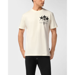 PHILIPP PLEIN Camiseta de cuello redondo y manga corta STARS