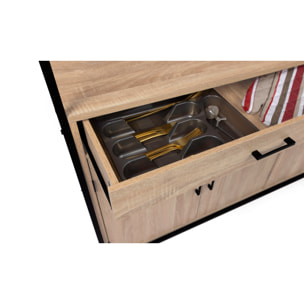Meuble cuisine Memphis 2 niveaux 120x176cm