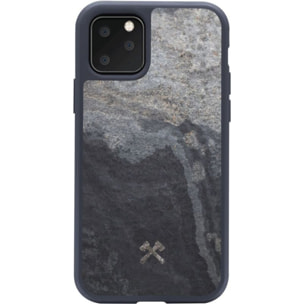 Coque bumper WOODCESSORIES iPhone 11 Pro Pierre volcano noir