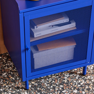 Table de chevet industrielle métal 1 porte  OHIO