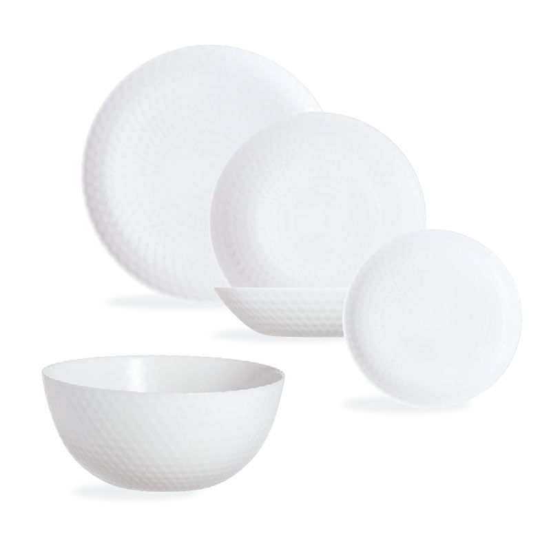 Service de table 19 pièces - Pampille Blanc - Luminarc