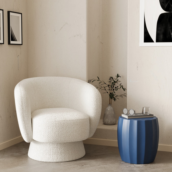 Table d'appoint ronde en ciment
