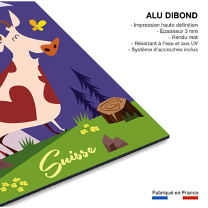 Tableau  l'amour des alpes suisse Tableau alu Dibond