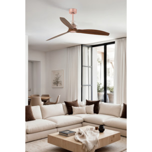 DECO FAN M Ventilateur cuivre/bois DC