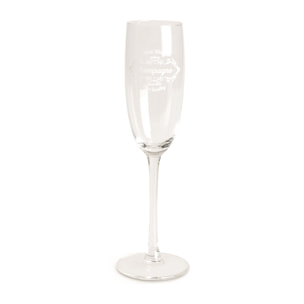 Set 6 Flûte Excelsa – Fine Quality, Vetro Trasparente 19 cl