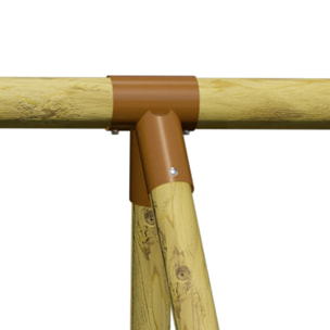 Portique bois 2,30 m Topwood ALTI - 4 enfants