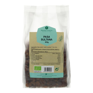 PLANETA HUERTO | Pasas Sultanas ECO 250 g - Deliciosas Uvas Pasas Ecológicas Sin Semillas