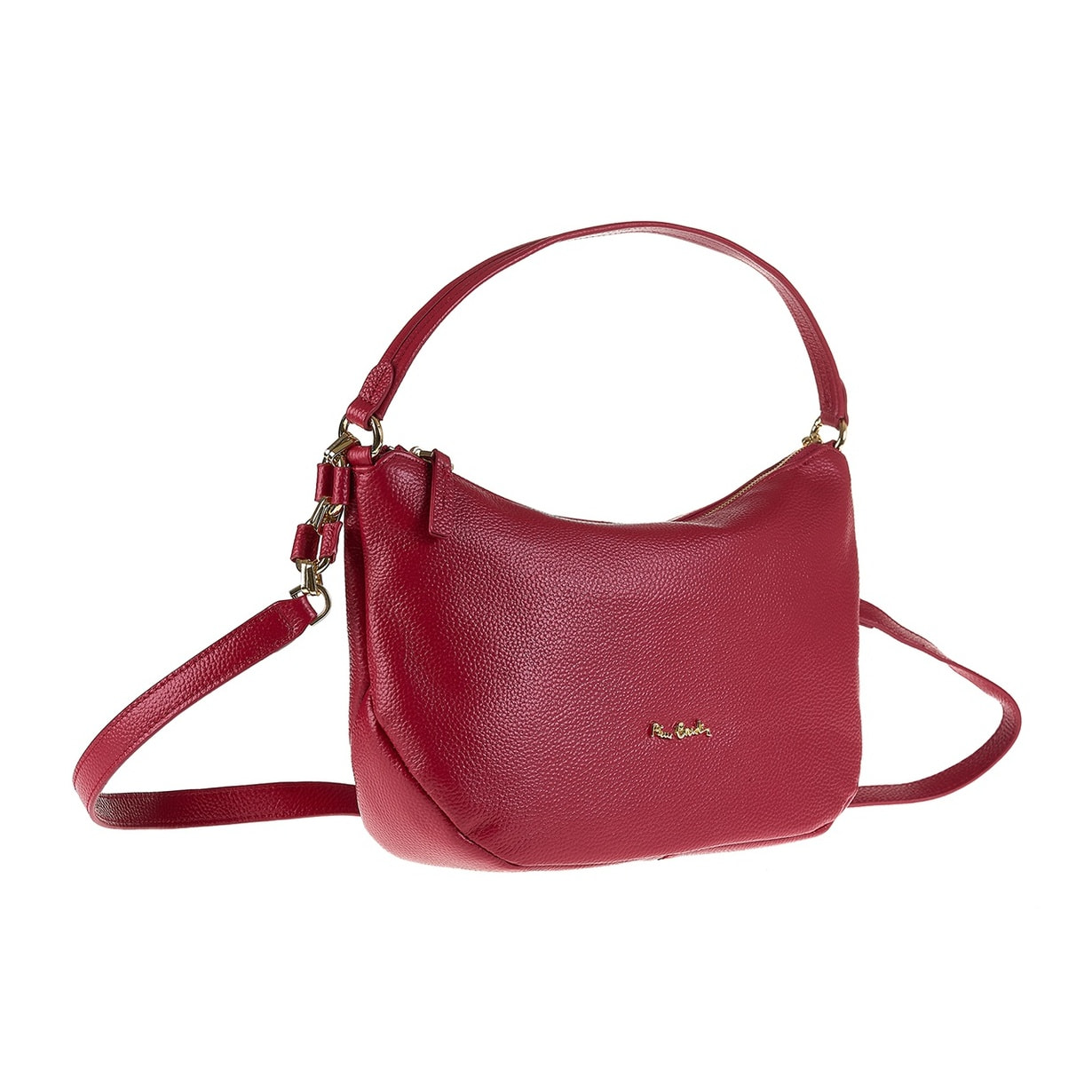 Borsa a spalla da donna Made in Italy - Modello Edera Plus - 100% pelle - 32.5 x 19.0 x 10.0 cm