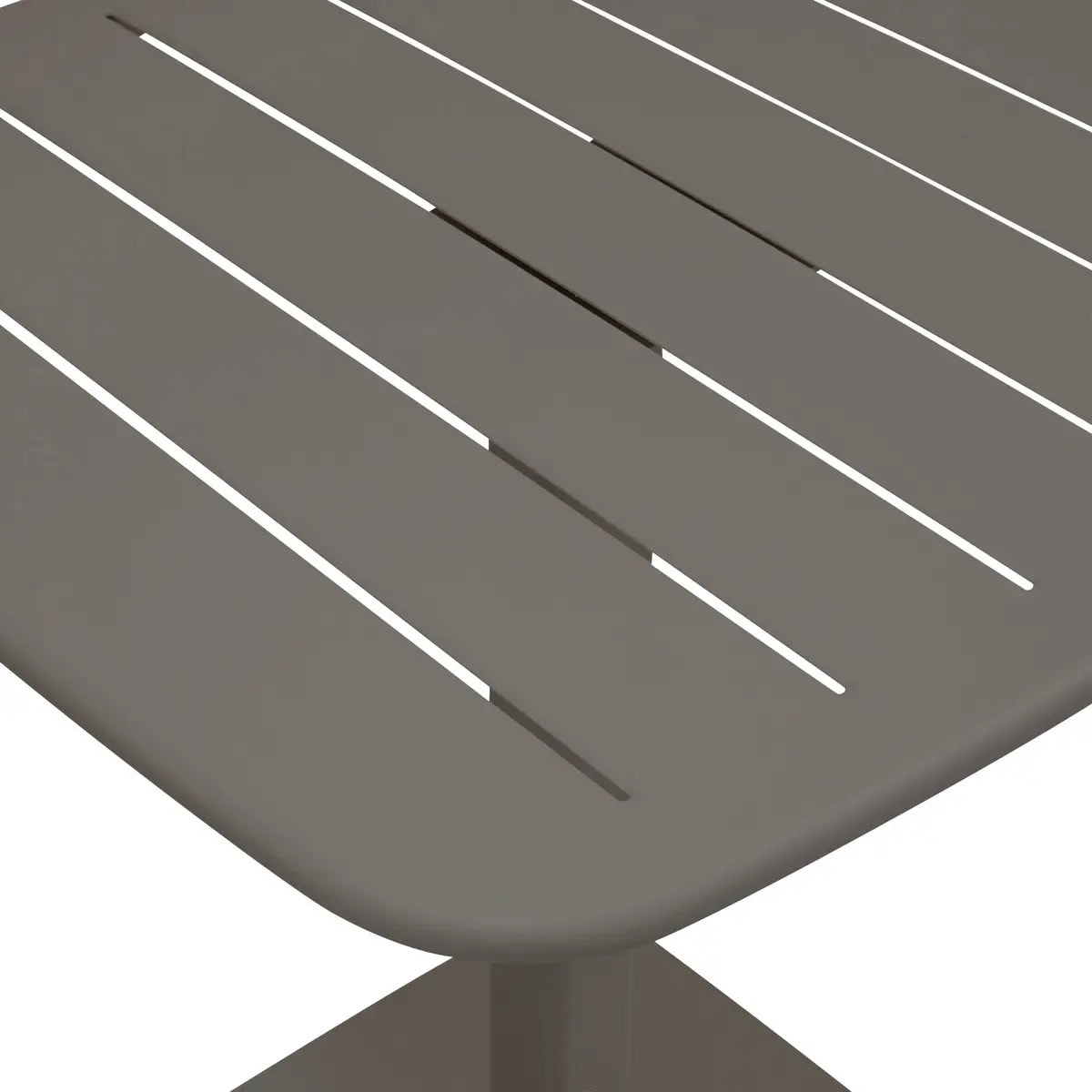 Table de jardin 2 places Alegoria 70x70cm café