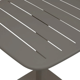 Table de jardin 2 places Alegoria 70x70cm café