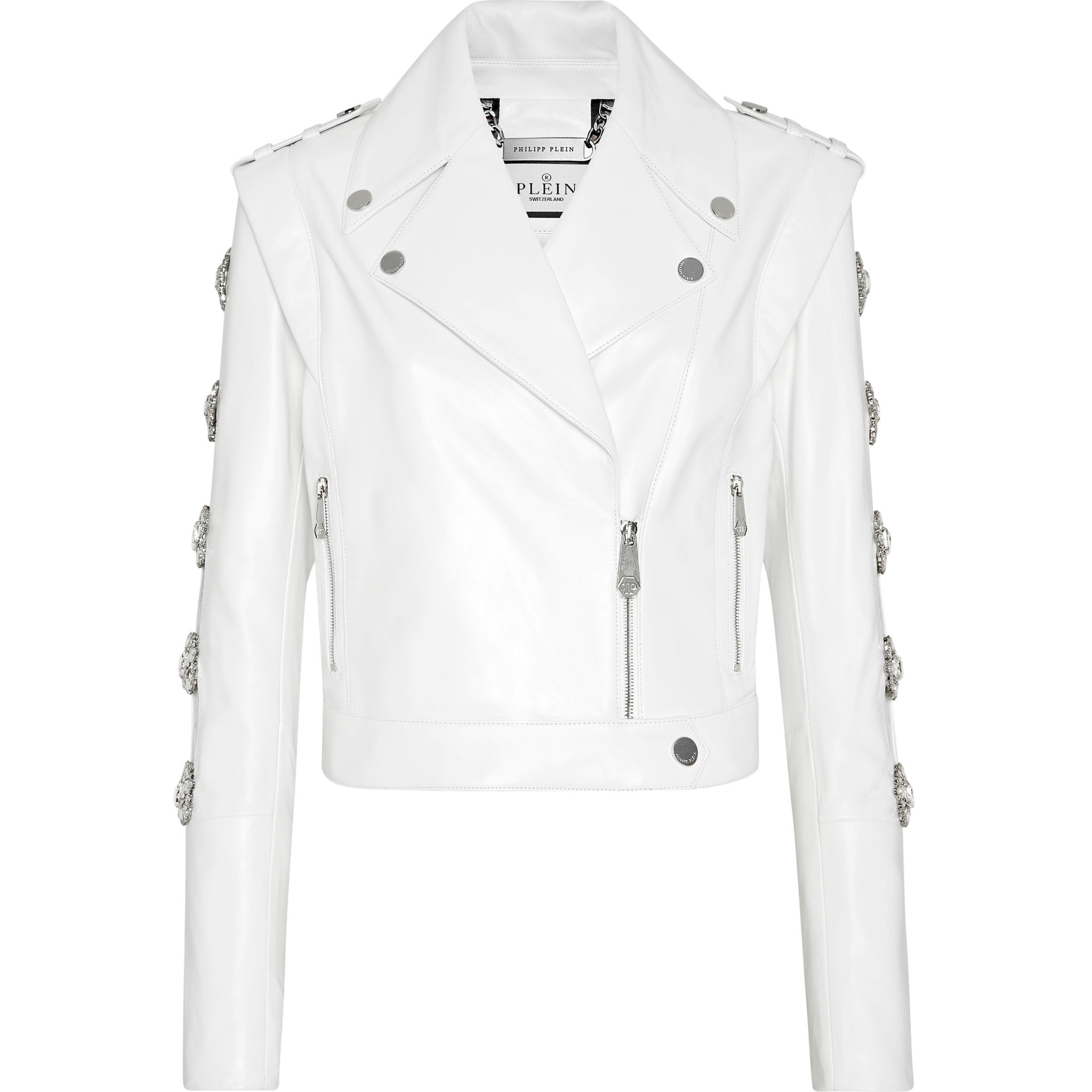 PHILIPP PLEIN Leather Biker