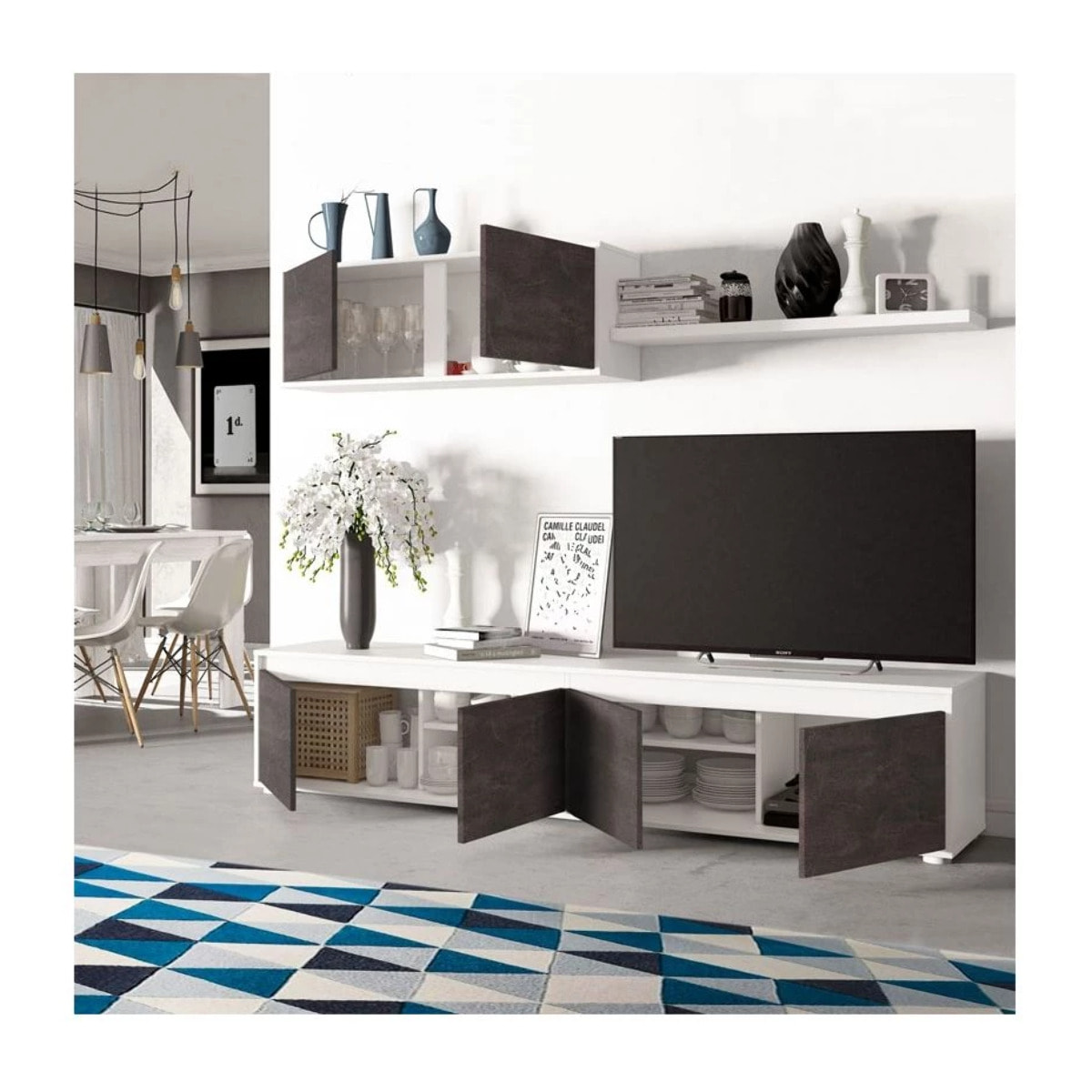 Salón Alida Blanco Artik (Blanco Mate) - Óxido