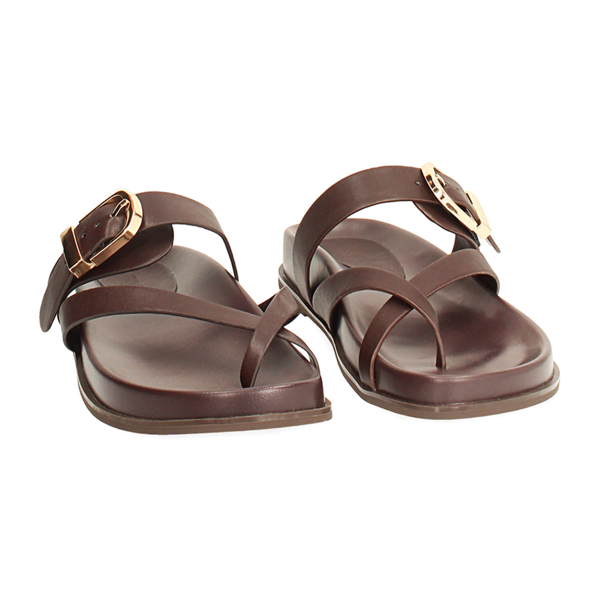 Fussbett testa di moro con suola flat