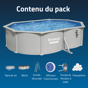 Bestway Piscine acier hors sol Ovale Hydrium 500 x 366 x 122 cm
