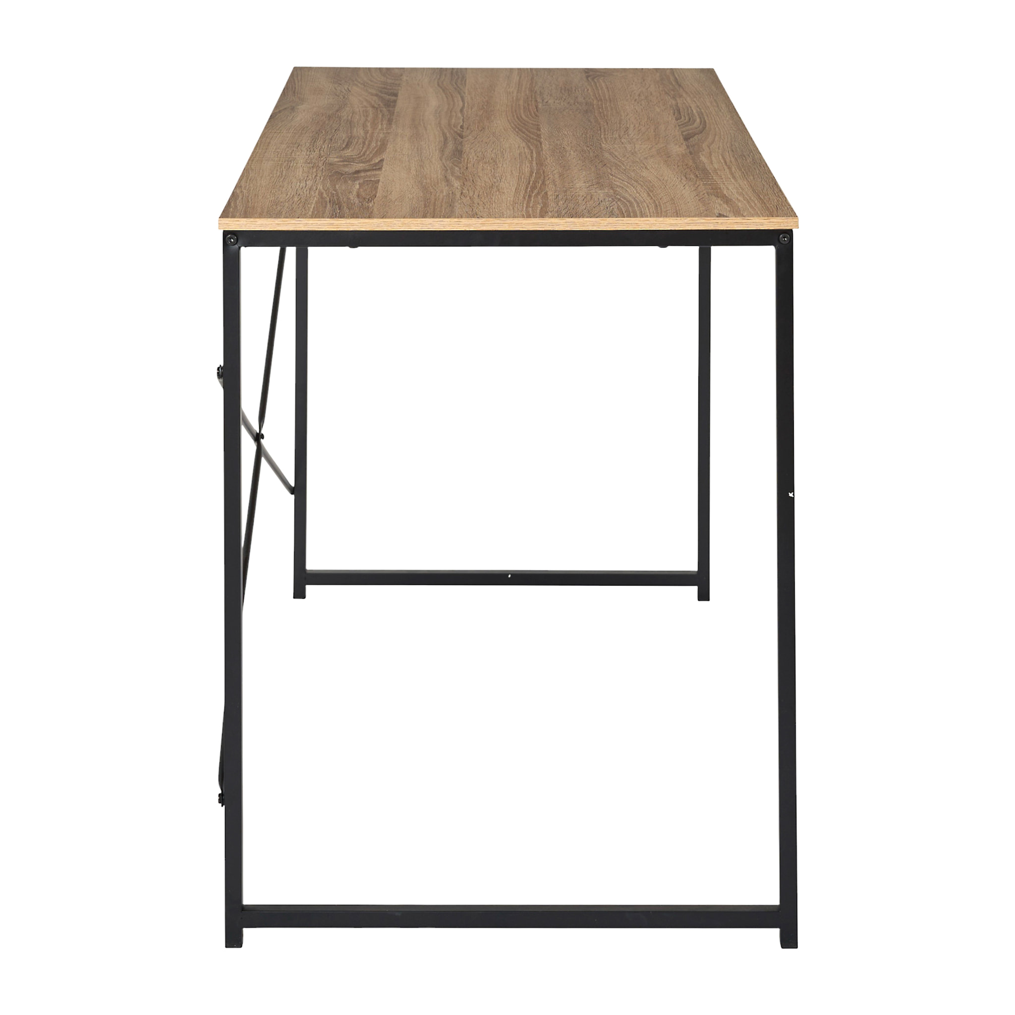 Bureau - HOME DECO FACTORY - Loka - Compact - Moderne - Marron et Noir