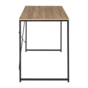Bureau - HOME DECO FACTORY - Loka - Compact - Moderne - Marron et Noir