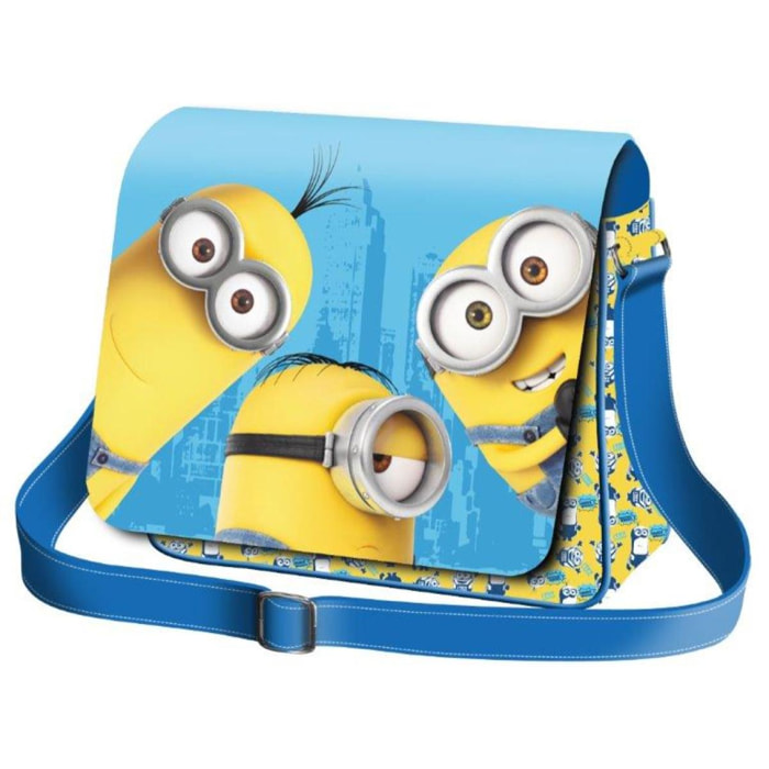 Minions Borsa Tracolla con patta unisex Minion