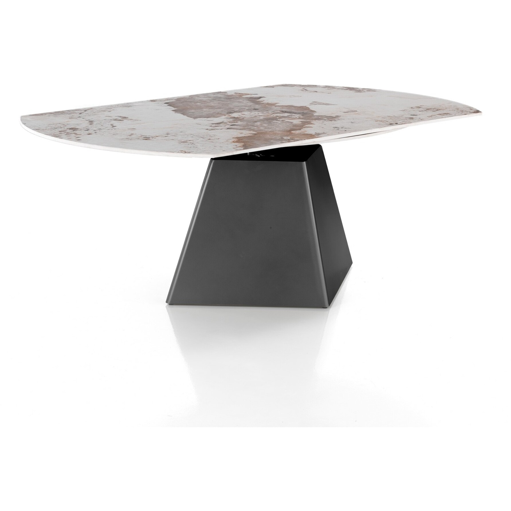 Oresteluchetta Tavolo allungabile rettangolare / rotondo ARVIN ONICE GREY