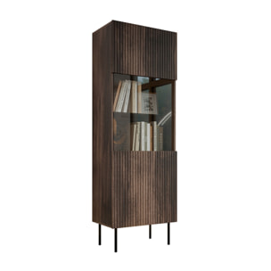 Franco - vitrine - effet bois - 1 porte - 183 cm - Bois