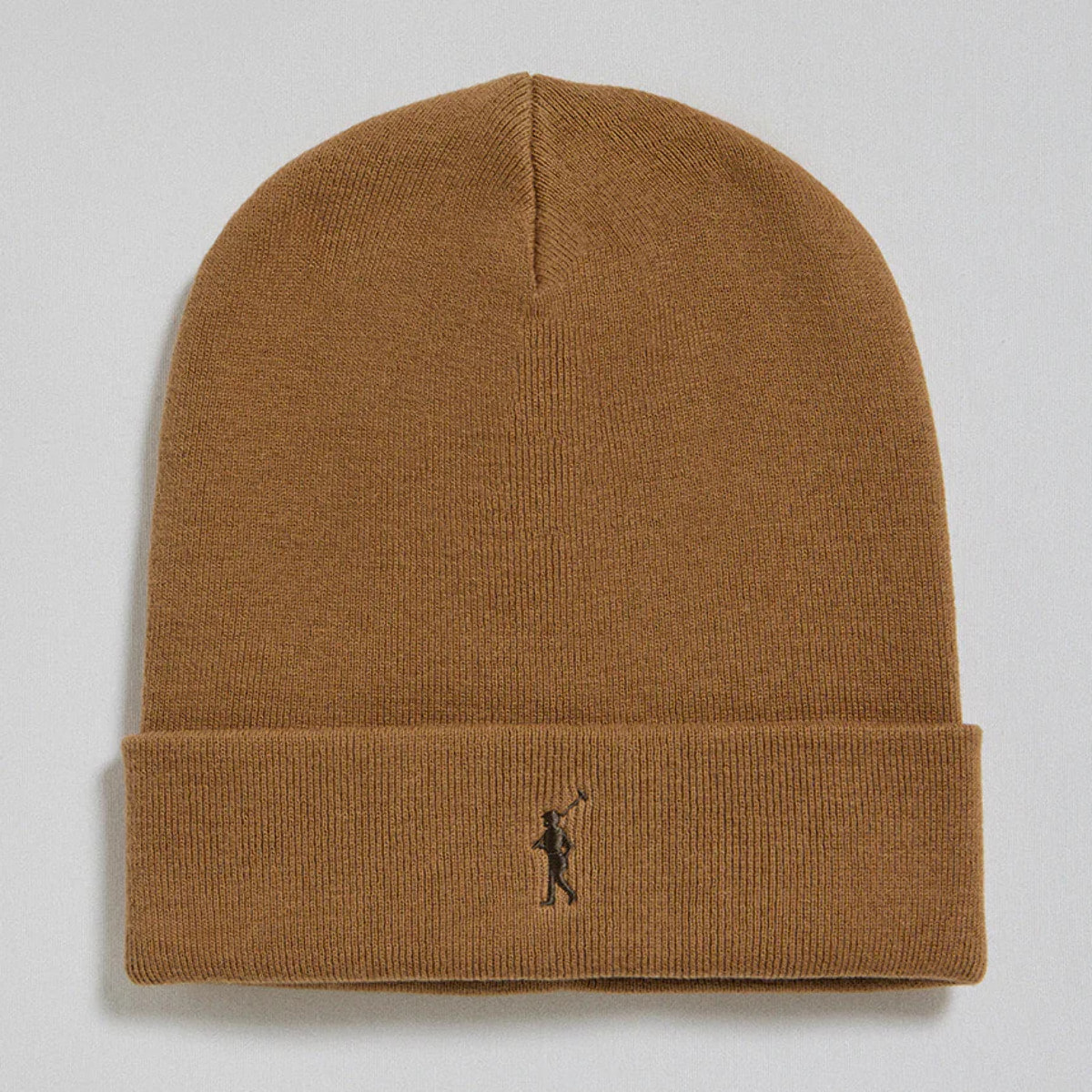 Gorro Vinny color camel con logo bordado Rigby Go