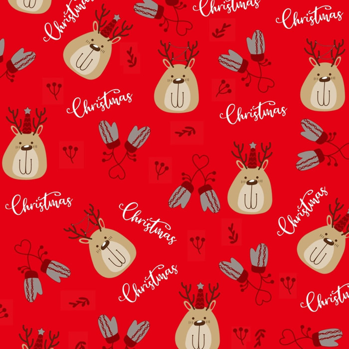 CASSESE HOME Tovaglia in PVC Breccia Con Bordino Decoro Natale – Antimacchia, Pratica e Decorativa Made in Italy_Dec.M