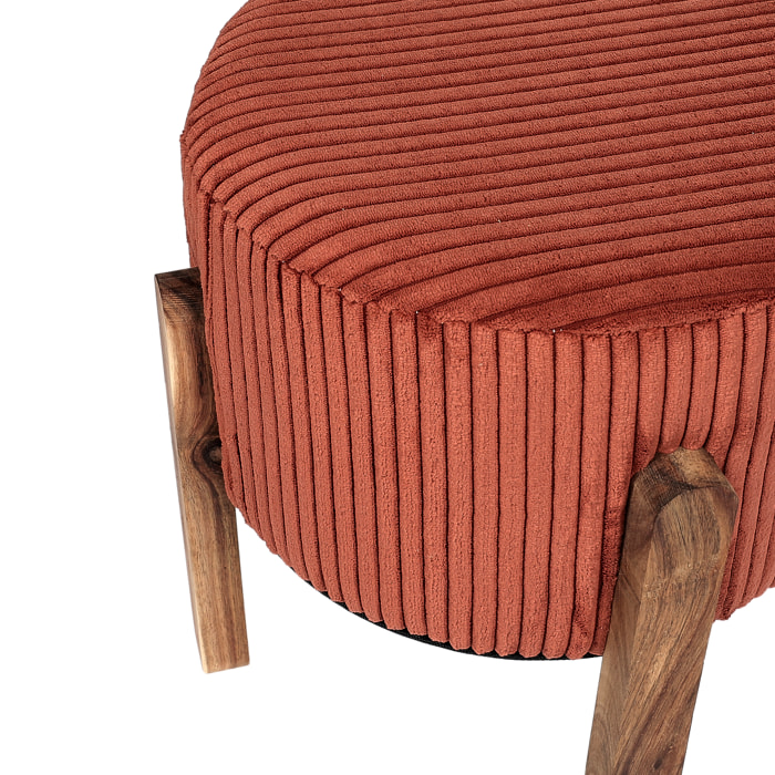 Tabouret Cotele Scott Taupe - Lot De 2