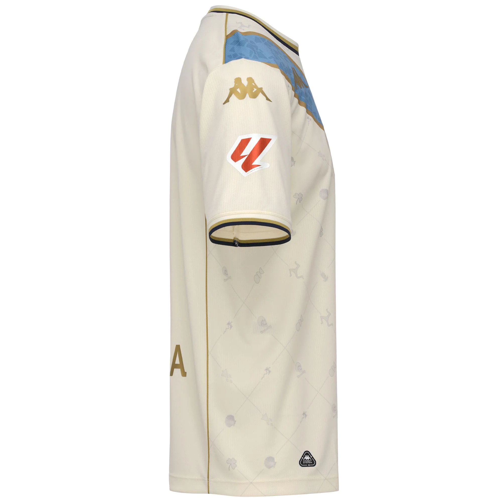 Kappa - Camisetas de juego Hombre Blanco - Kombat 2026 Third Deportivo