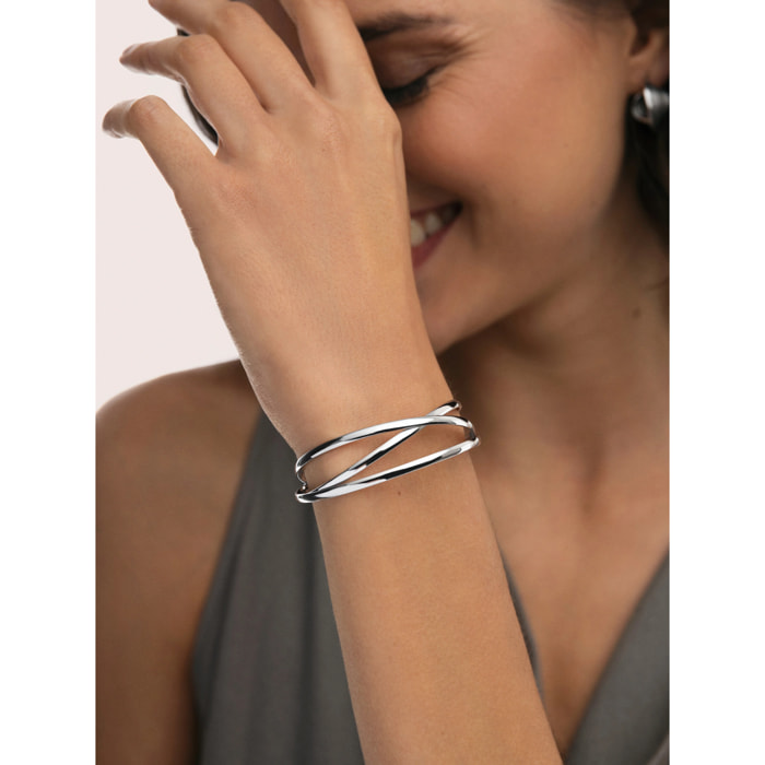 Brazalete Triple Diana Acero